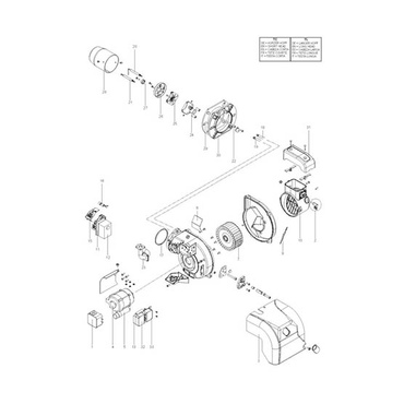 3123936 ГАЗОВАЯ ГОРЕЛКА ECOFLAM MAX GAS 105 LN P TC MET.SR 230/50/60