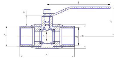 Кран шаровый стандартнопроходной