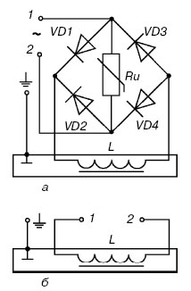 Схема подключения исполнений клапанов общепромышленного исполнения для переменного и постоянного тока
