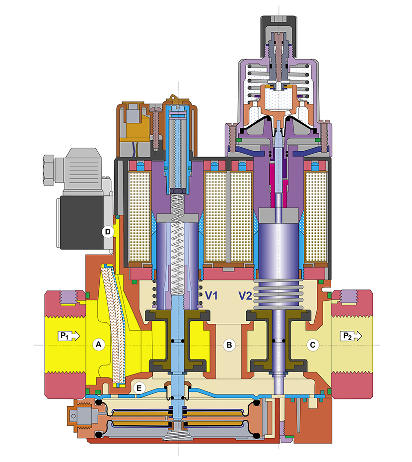 mb-dle-scheme MB-DLE 405 B07 S22 арт.225647 Мультиблок DUNGS цена, купить